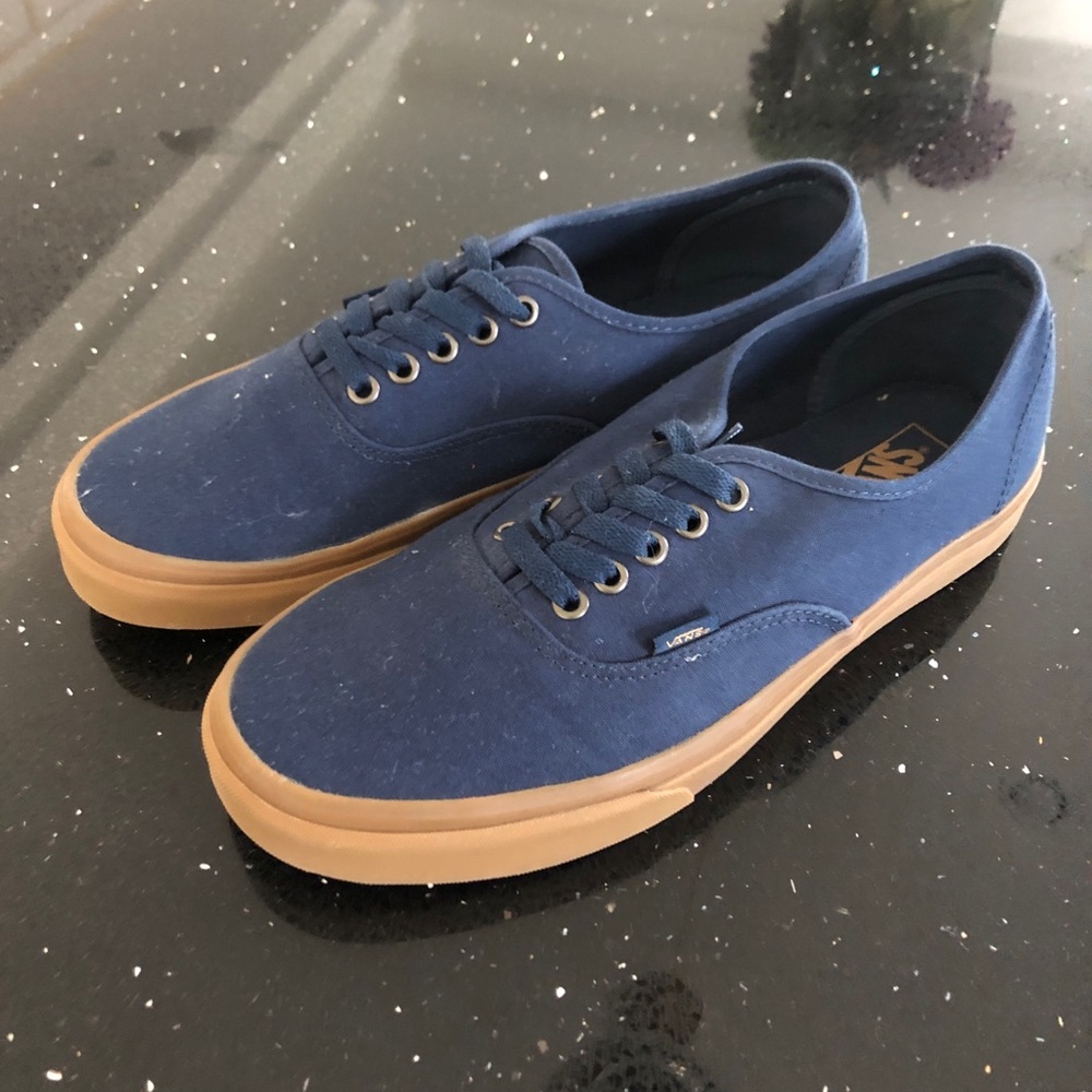 Men’s navy blue Vans sneakers, size 11, worn once